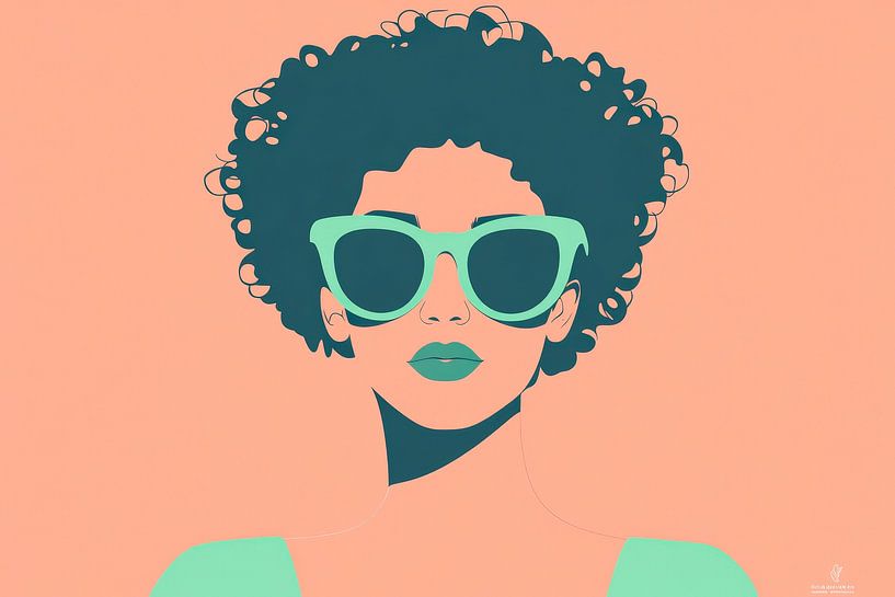 Feminine elegance with colourful accents by Poster Art Shop