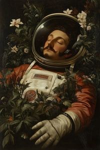 Schlafender Astronaut