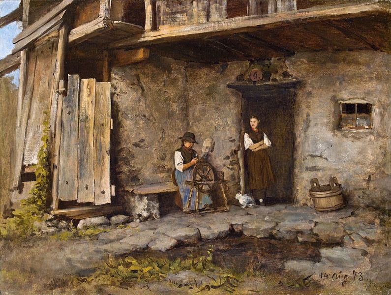 Franz von Defregger, Moarhäusl près de Dölsach (Lienz), 1873 par Atelier Liesjes