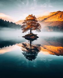 Tree in the sunrise