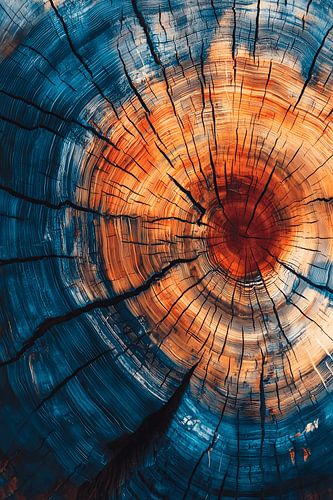 Abstrakte bunte Baumringe