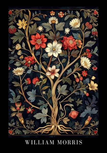 William Morris Poster by Niklas Maximilian