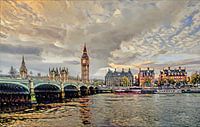 Impressionistisch Schilderij London Bridge in de stijl van Renoir van Slimme Kunst.nl thumbnail