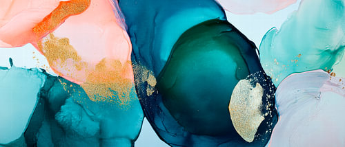 Kleurrijk aquarelspel