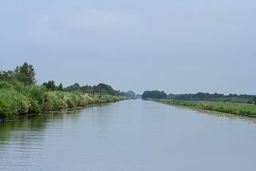 Brede rivieren traag door oneindig laagland van Tjamme Vis