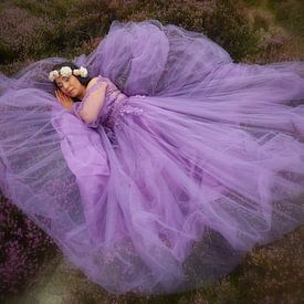 Sleeping princess in the moors by peterheinspictures