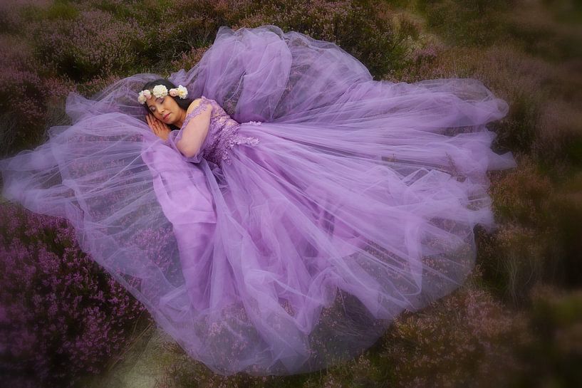 Sleeping princess in the moors by peterheinspictures