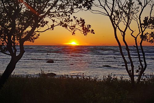 Sunset on the island of Gotland