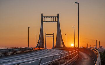 Krefeld-Uerdingen Bridge, Lower Rhine, North Rhine-Westphalia, Germany by Alexander Ludwig