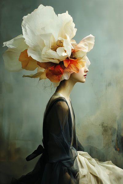 Portrait, Flowers in thoughts no.2 by Studio BB