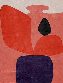 Contemporary minimalist, organic and geometric abstract art in earth tones. by Online Arts