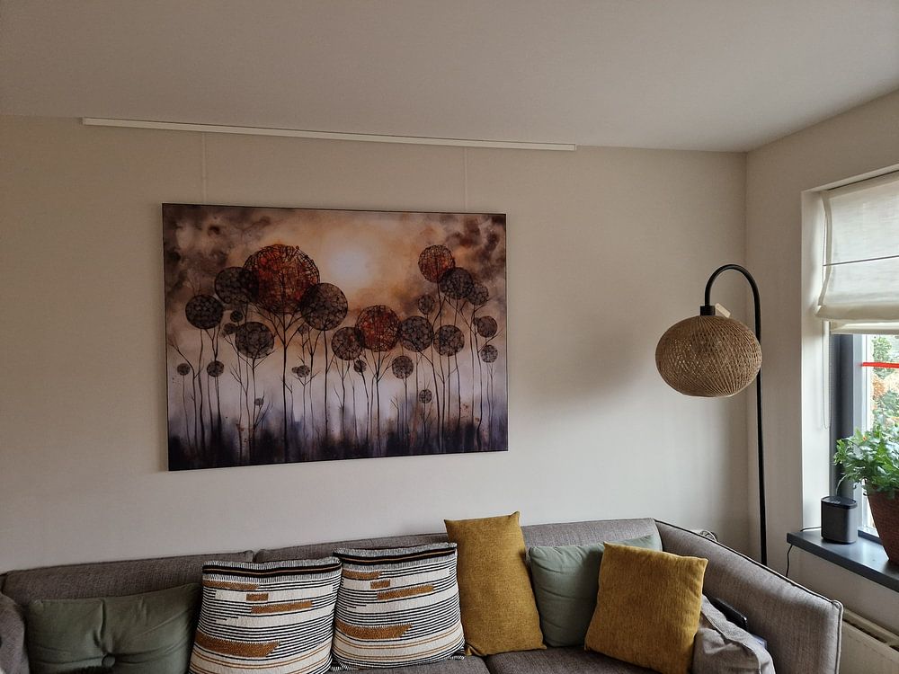 Modern Impressionisme Abstract Cirkels Bos  van Preet Lambon 