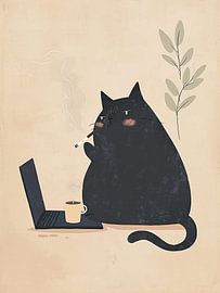 Schwarze Katze von Tan Nguyen