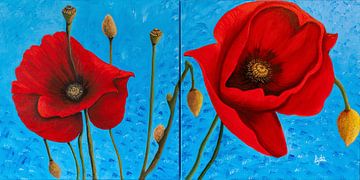 Poppies by Lyda Geeratz