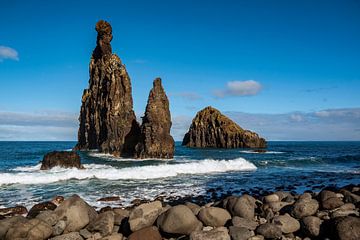 Rock formations off the coast of Madeira Island by ViaMapia