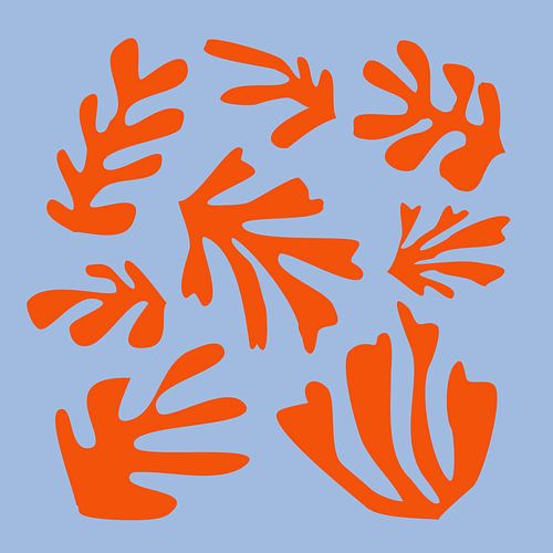 Geïnspireerd door Henri Matisse op Blauw