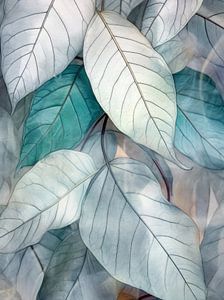 Aquarell Natur Winter Blätter Kunst