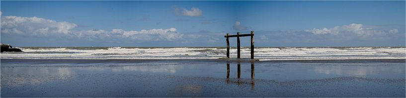 Steigender Meeresstrand Ostende von Frank Van Durme
