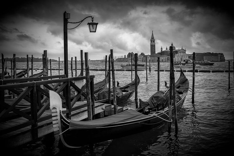 VENICE San Giorgio Maggiore black&white by Melanie Viola