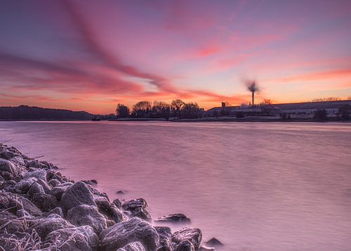 Colourful sunrise in Renkum