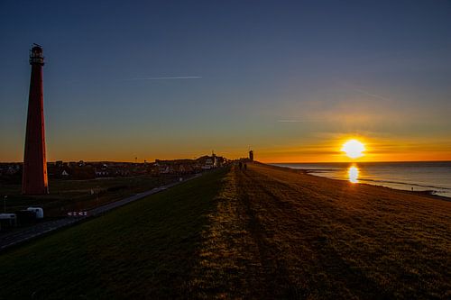 Den Helder at sunset