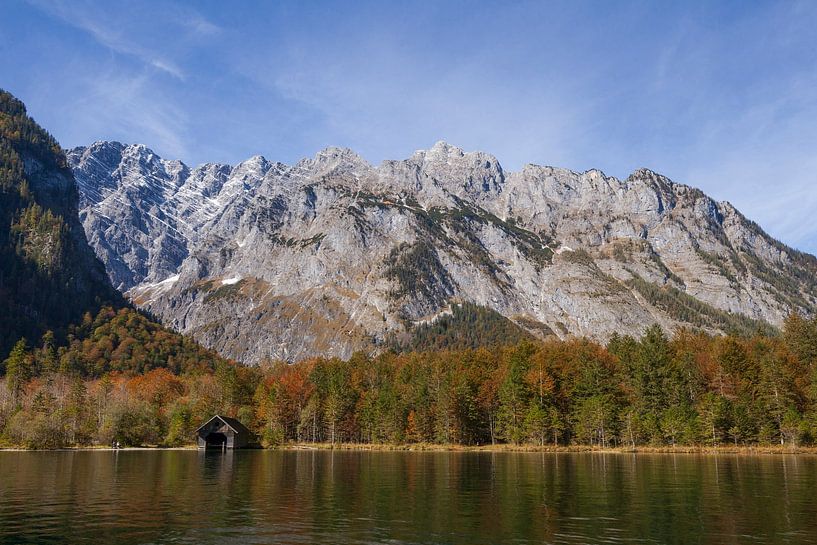 Watzmann east face in autumn at Königssee by Torsten Krüger