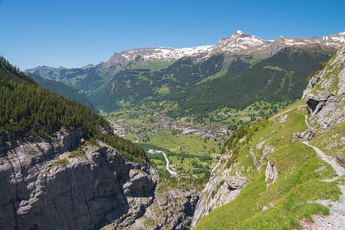 Grindelwald in de vallei, Zwitserland