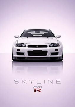 Nissan Skyline GT-R Minimalistische Autokunst