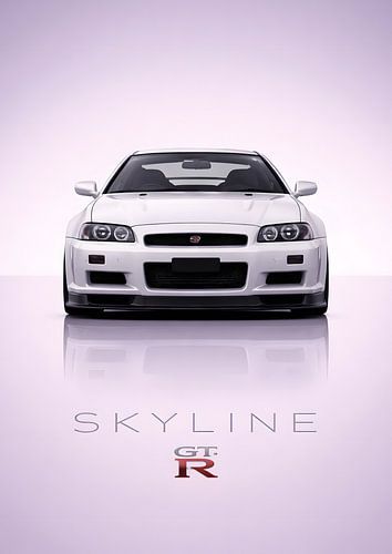 Nissan Skyline GT-R Minimal Car Art