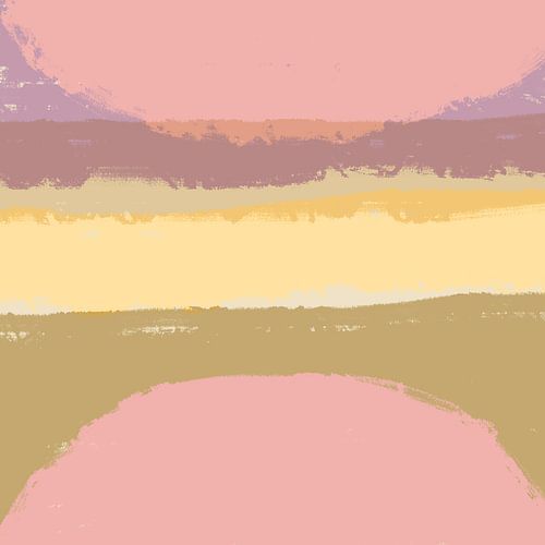 Dromenland. Heldere pastels. Nieuw begin kleurrijk landschap III