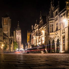 Ghent by night 2 by Rick Giesbers