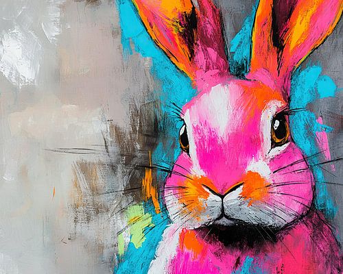 Konijn | Abstract Konijn Kunst