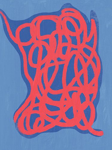 Rood Verward Lijnpatroon