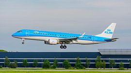 KLM Cityhopper Embraer ERJ-190 passenger aircraft. by Jaap van den Berg