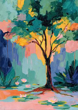 Tree of Silence in the Water Lily Garden by Niklas Maximilian