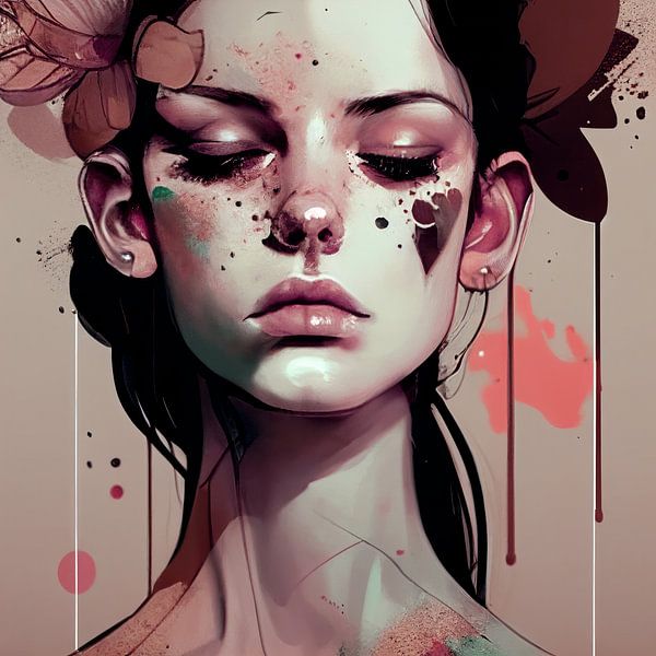 Illustration portrait "Autumn vibes" by Studio Allee