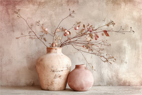 Pink Silence – A Delicate Pastel Painting