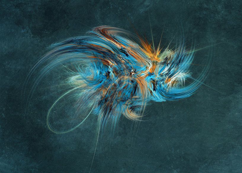 Fractal Blue hornet  #fractal #abstraction by JBJart Justyna Jaszke
