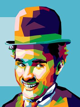 Legendäre, ikonische Pantomime im Pop-Art-Stil