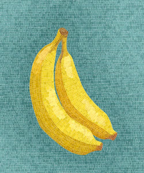 Bananen-Mosaik-Grafik von Richard Laschon