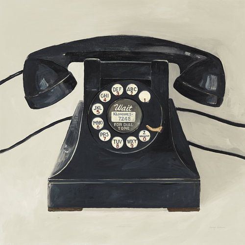 Klassieke telefoon op room, Avery Tillmon