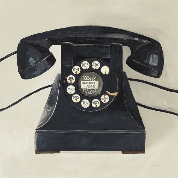 Classic Telephone on Cream, Avery Tillmon by Wild Apple