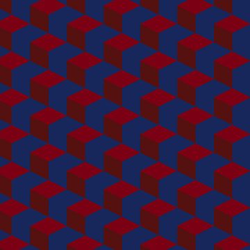 Geometrisch jaren 70 retro-patroon nr. 4 van Dina Dankers