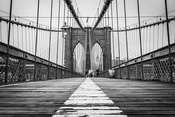 Brooklyn Bridge, New York van Vincent de Moor