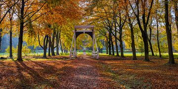 Herbst auf dem Landgut Ennemaborg in Midwolda von Henk Meijer Photography