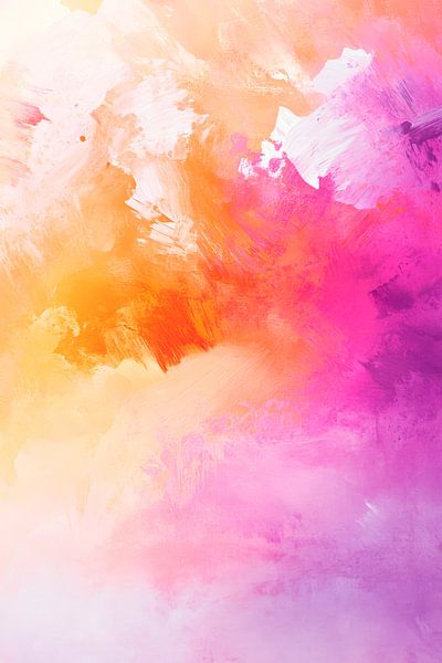 Bunte Aquarell-Textur im Hintergrund von Poster Art Shop