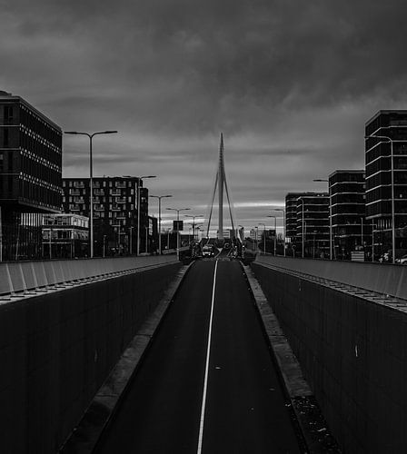 Prins Claus brug in Utrecht in B&W