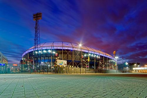 De Kuip with beautiful clouds sky