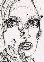 Woman in line