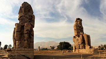 Colossi of Memnon, Egypt by Alfred Kempe